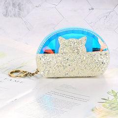 Transparent Sequin Jelly Coin Purse for Girls