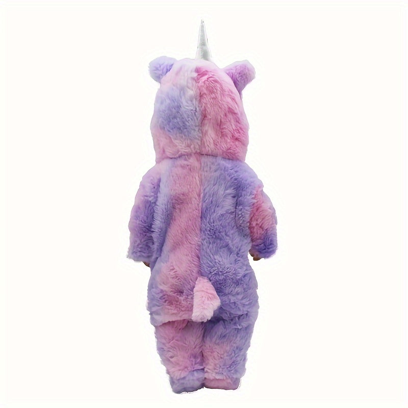 Polyester Fiber Doll Clothes for 17in Doll Purple/Light Yellow