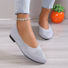 Women's Breathable Slip On Walking Shoes Lightweight Flat Shoes