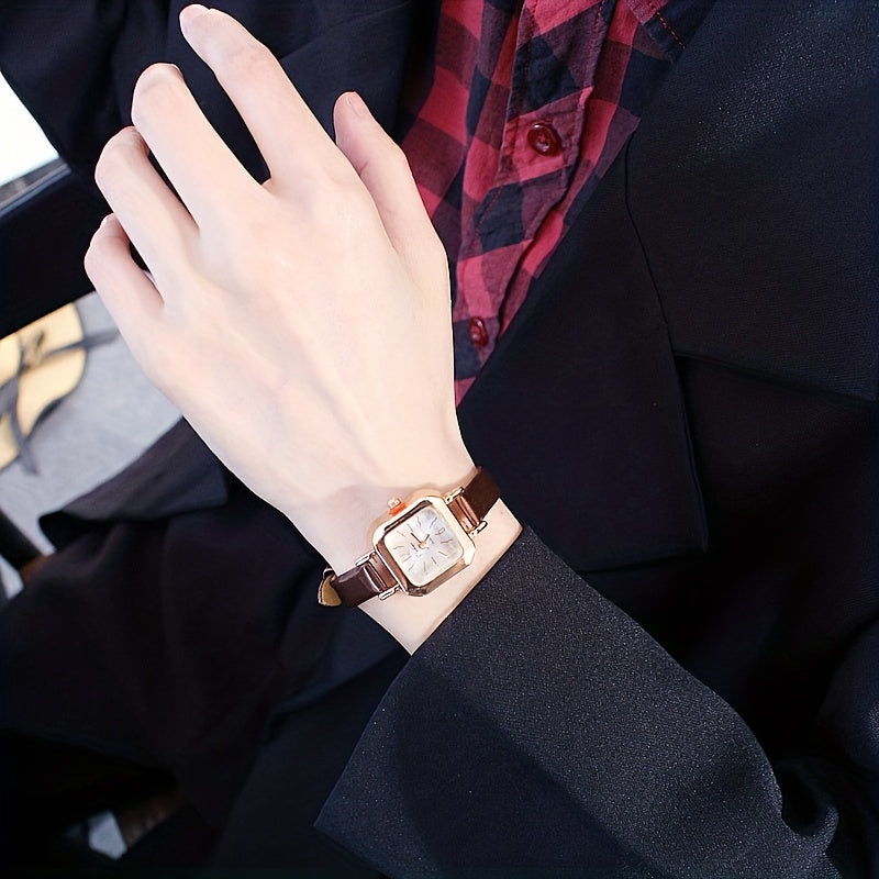Square Wrist Watch with Thin Strap, Gift for Kids