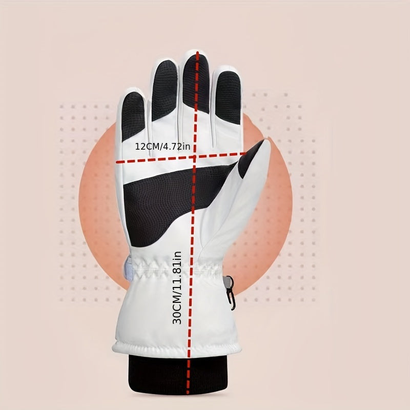 Winter Windproof Outdoor Gloves Waterproof Thicken Gloves With Velvet