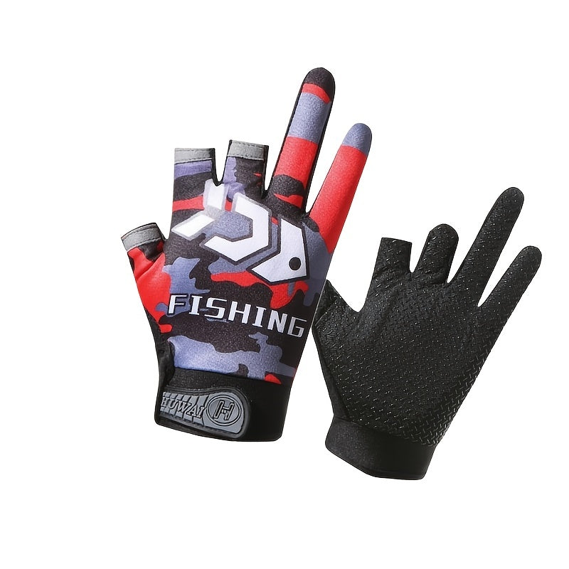 Waterproof Anti Slip Half Finger Gloves for Cycling Driving Fishing