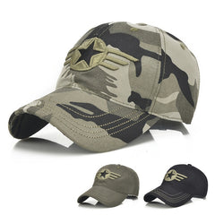 Camouflage Baseball Cap Embroidered for Outdoor Style
