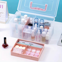 Double Layer Nail Polish Storage Box - Travel & Home Use