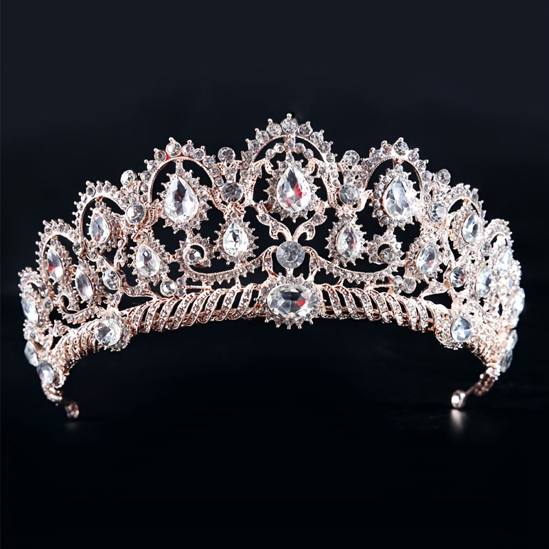Crystal Rhinestone Tiara Bridal Party Wedding Jewelry