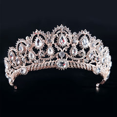 Crystal Rhinestone Tiara Bridal Party Wedding Jewelry