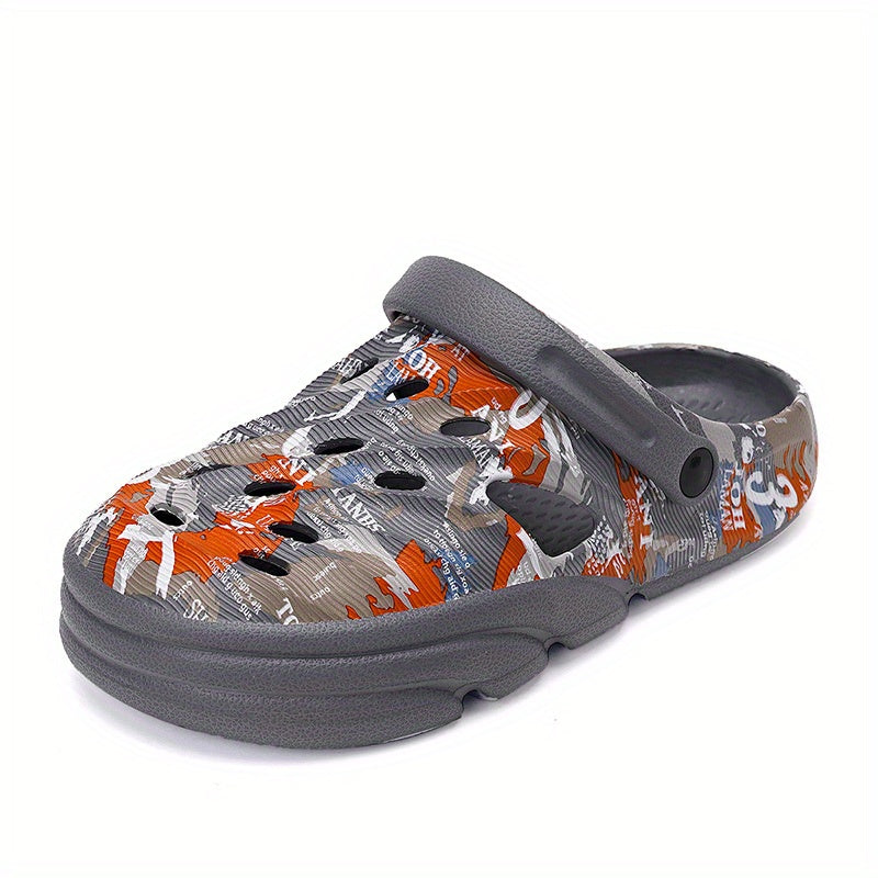 Men's Lightweight Comfy Clogs Hollow Out Non Slip Garden Shoes