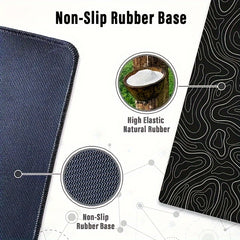 XL Gaming Mouse Pad Non Slip Rubber Base Stitched Edges - Home Office Gaming