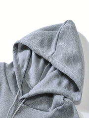 Coffee Print Kangaroo Pocket Hoodie Long Sleeve Hoodies Sweatshirt