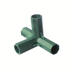 Plastic Coated Steel Pipe Fittings Pillar Joints Plastic Connectors