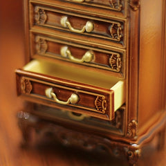 1Pc Dollhouse Bedroom Chest Of Drawers DIY Toys