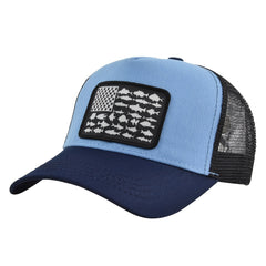 American Fish Flag Baseball Cap for Fishing and Hiking