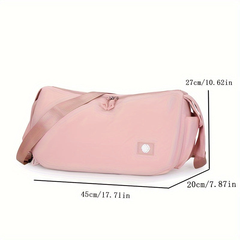 Casual Travel Bag Portable Crossbody Bag Dry Wet Separation Luggage Bag