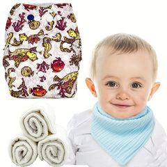 Sea Turtle Print Baby Training Pants with Microfiber Pad