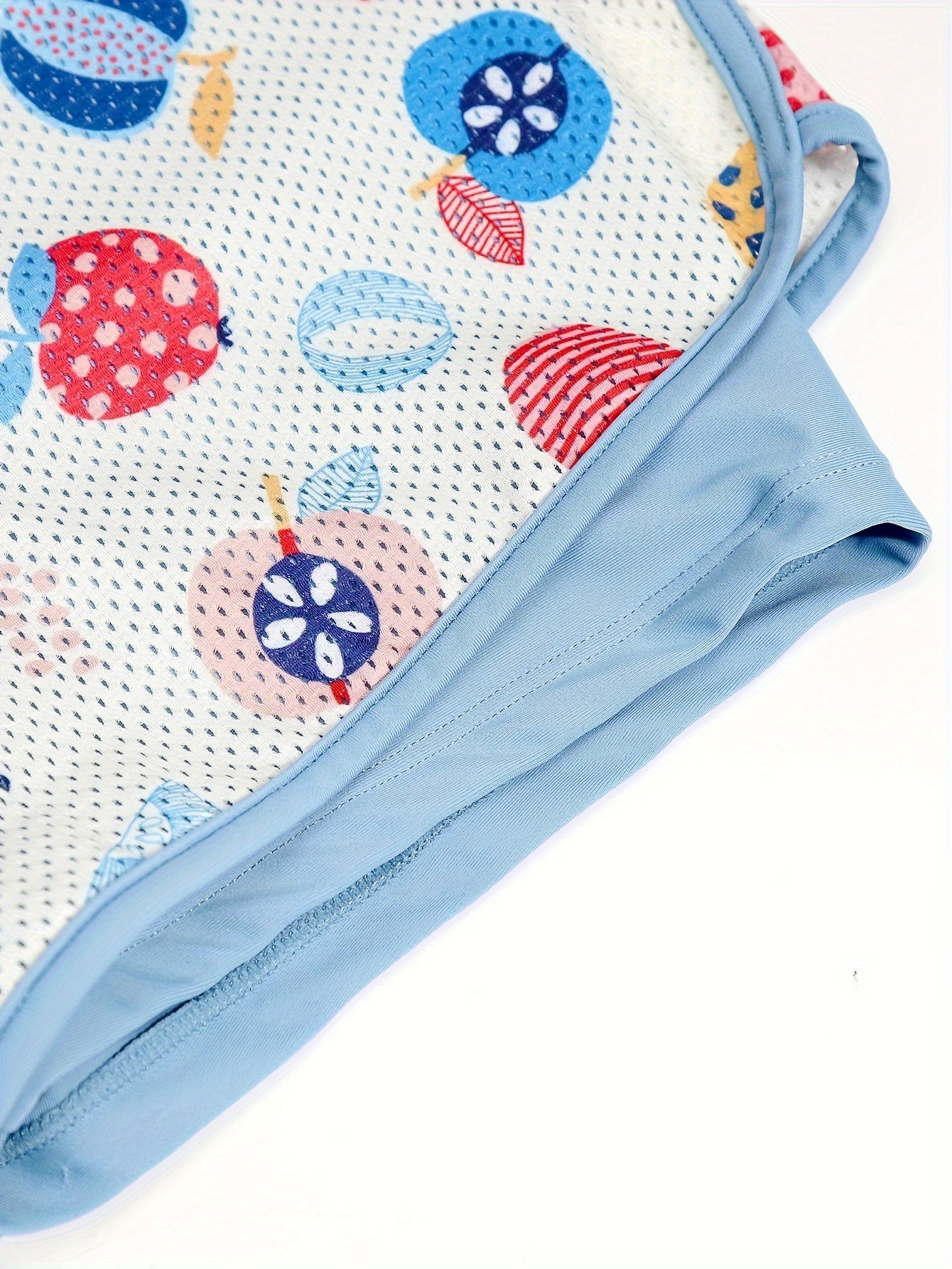 Girls Casual Splicing Cartoon Print 2pcs Swimsuit Set for Summer Sports