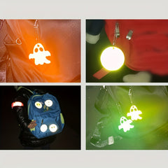 5pcs PVC Reflective Pendant Keychain - Fluorescent Key Chain Ornament