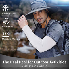 Men's Arm Sleeves for Outdoor Sports & Sunscreen