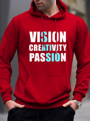 Men's Casual PASSION Hooded Sweatshirt Long Sleeve Streetwear Hoodi