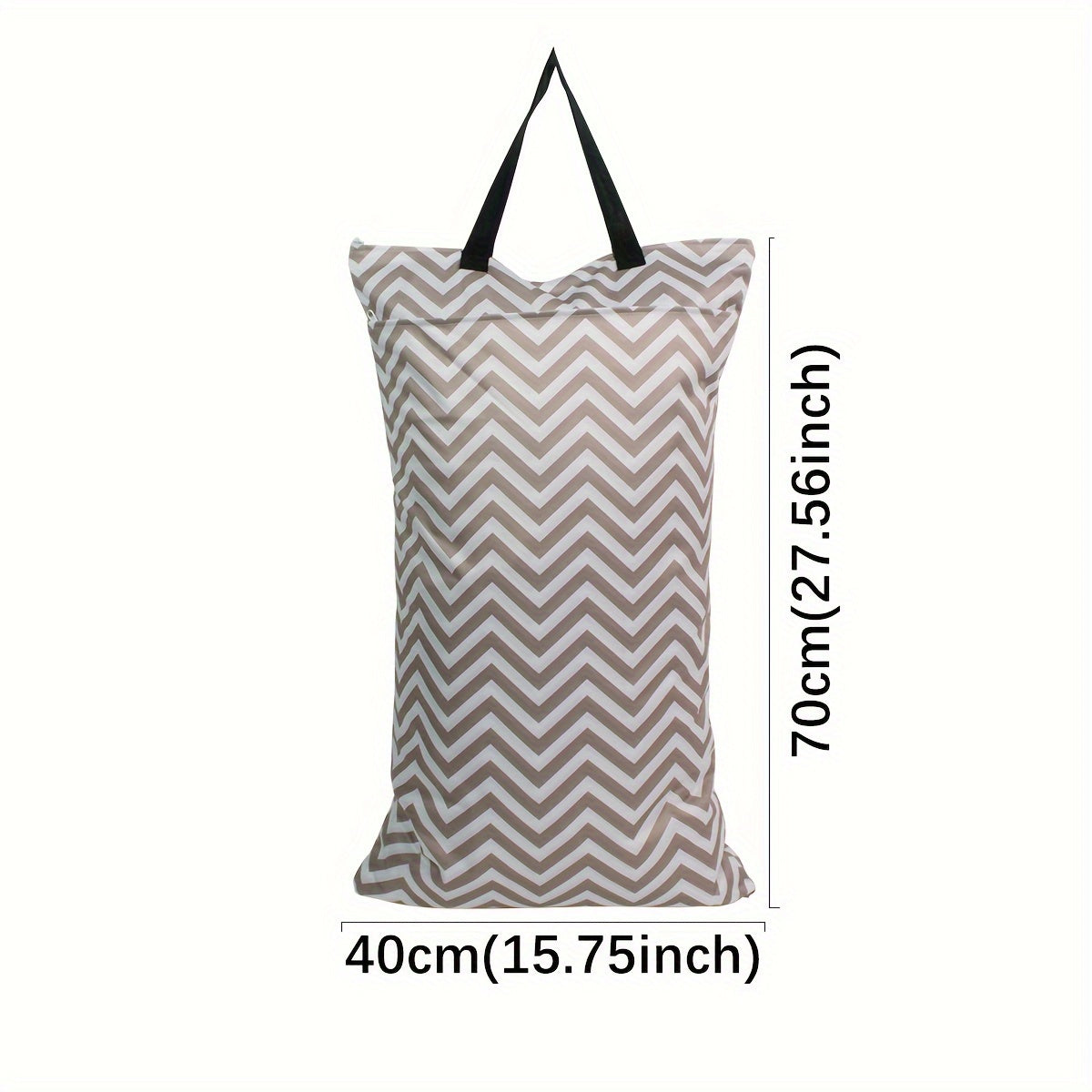 Reusable Hanging Wet Dry Cloth Diaper Pail Bag with Multiple Compartments