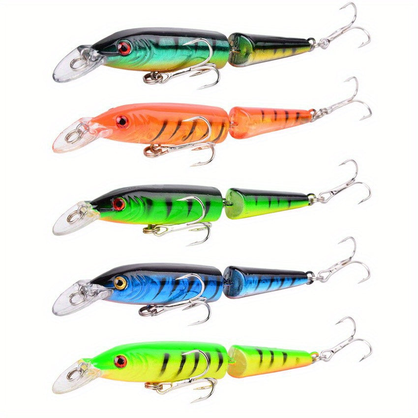 5pcs Wobbler Minnow Fishing Lures Lifelike Artificial Bait