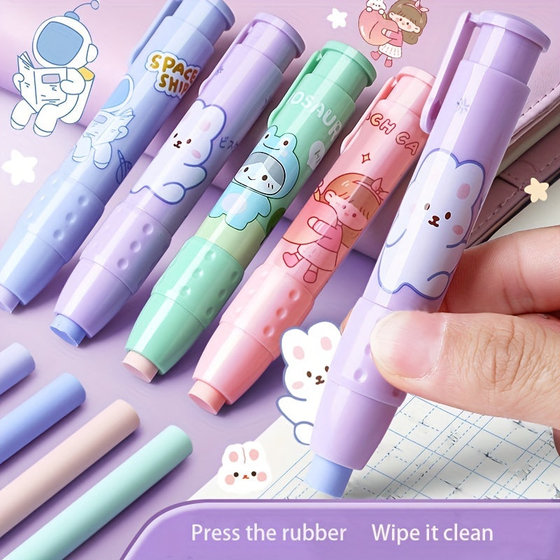 Retractable Pushable Eraser No Crumbs No Trace