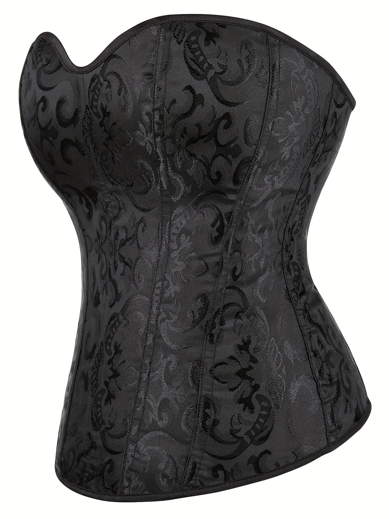 Strapless Corset Bustier Tummy Control Lace Up Body Shaper