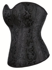 Strapless Corset Bustier Tummy Control Lace Up Body Shaper