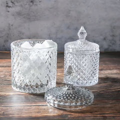 Glass Jewelry Storage Box Desk Organizer Room Decor Home Decor