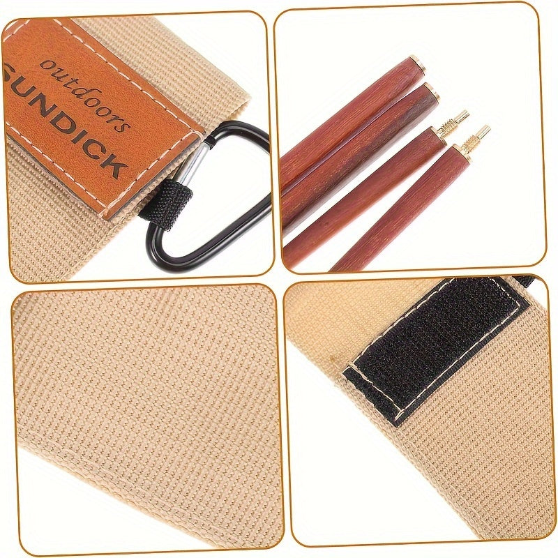 Portable Folding Solid Wood Chopsticks for Camping