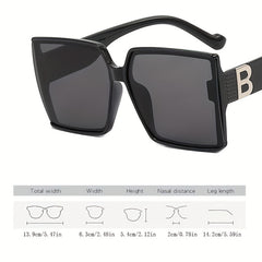 Oversized Square Sunglasses UV400 Sun Shades