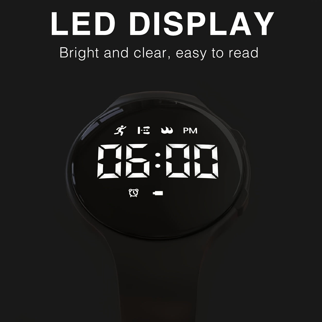 Girls Fashionable Multifunctional Sports Watch Set USB Charging Rechargeable