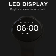 Girls Fashionable Multifunctional Sports Watch Set USB Charging Rechargeable