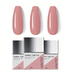 3pcs Aokitec 15ML Building Nail Gel Set - Nail Polish For Strengthener Gel