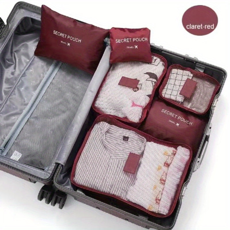 6 Pcs Travel Storage Bag Dustproof Clothes Organizers Multifunctional Bag