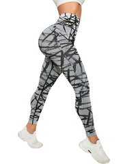 High Waist Hip Lift Leggings Quick Dry Fitness Tight Pants For Women