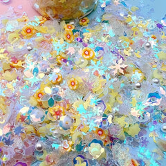 20g Luminous Soft Shell Nail Art Sequins Mixed With Pearl PVC Resin