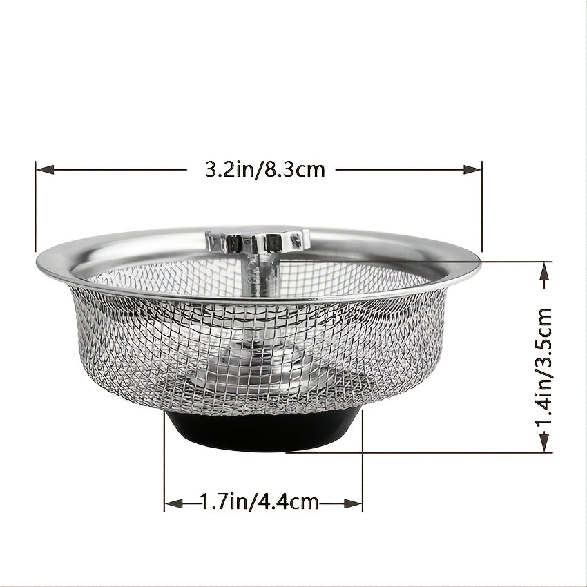Stainless Steel Sink Filter with Plug Reduce Scale Sediment Improve Water Taste