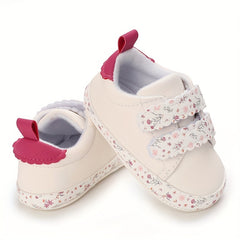 Flower Pattern Sneakers for Baby Girls