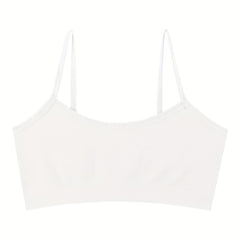 Girls Seamless Comfy Bras Backless Cross Strap Undershirts