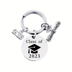 Creative Children's Silvery Keychain Graduation Gift