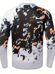 Men's Graffiti Long Sleeve Off-road T-shirt for Motorcycling