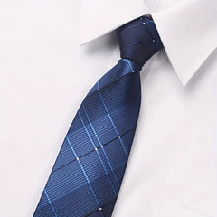 Men's Wide Business Suit Tie - Formal Work Marriage Students