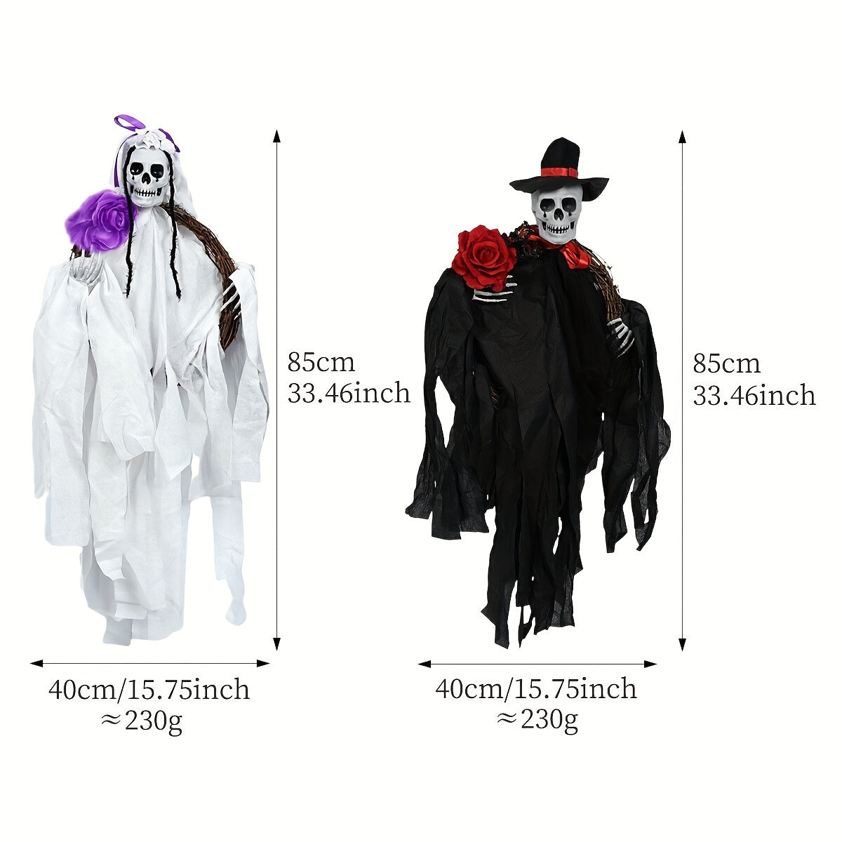 Halloween Skeleton Hanging Ghost Haunted House Props
