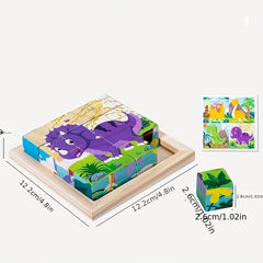 Wooden Block Puzzles for Kids - Montessori Learning Games