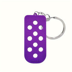 DIY Keychain Hole Plate Charm Pendant PVC Keychains Decorations