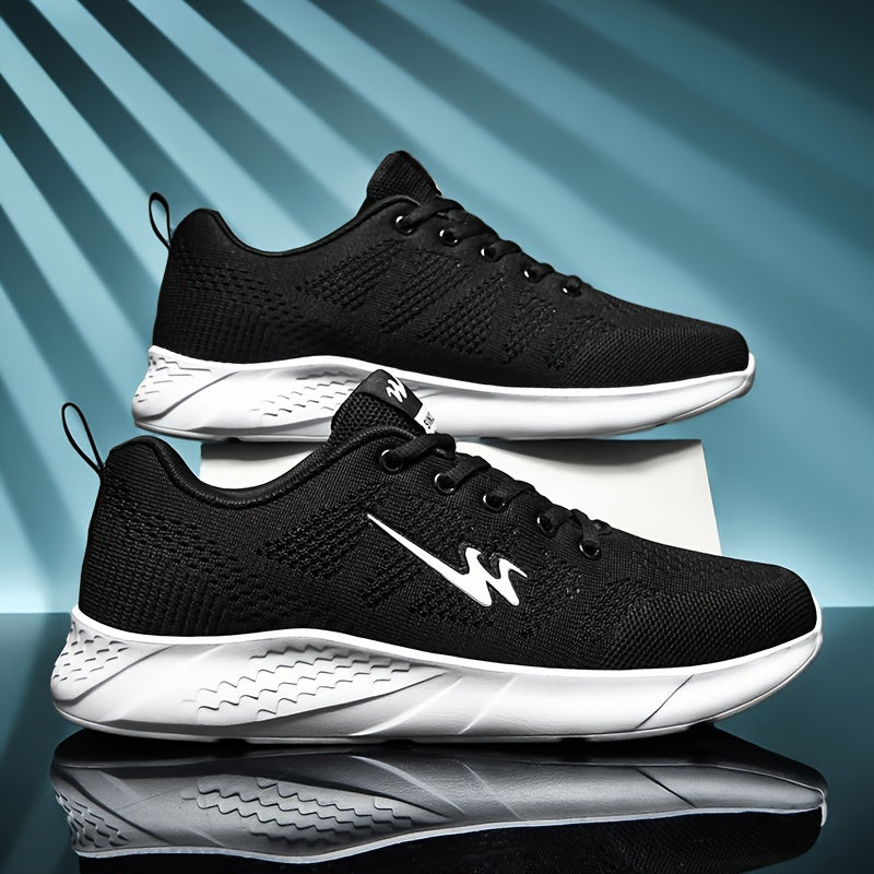 Men's Breathable Woven Sneakers Non Slip Soft Sole Shoe