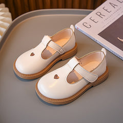Girls Casual Solid Flat Shoes Breathable Non-slip Walking Shoes