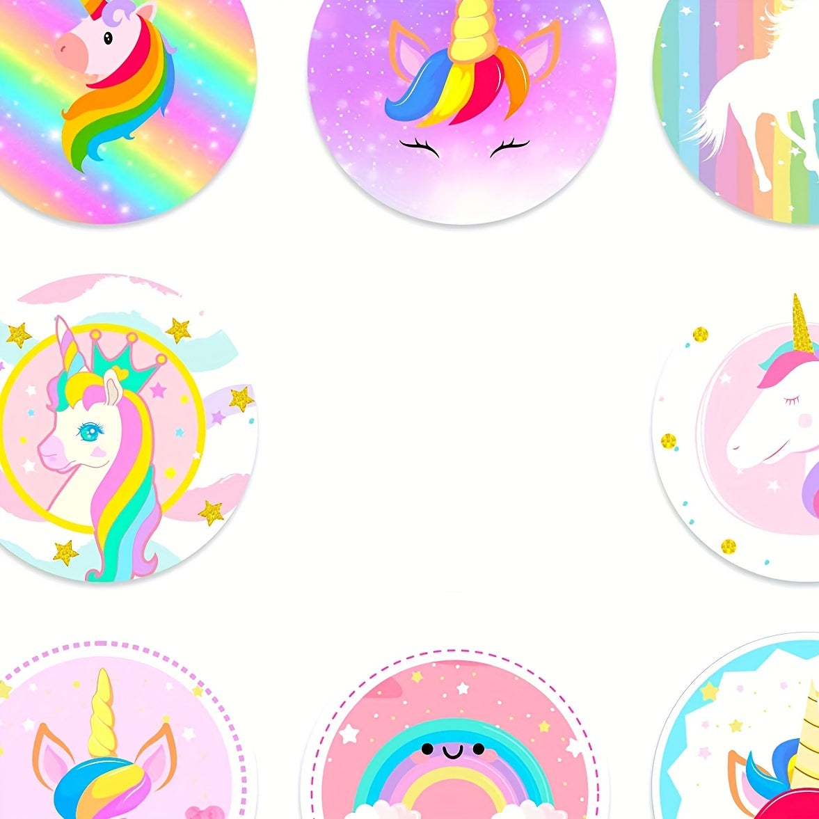 500pcs Roll 2 Cartoon Reward Stickers Labels for Office Stationery