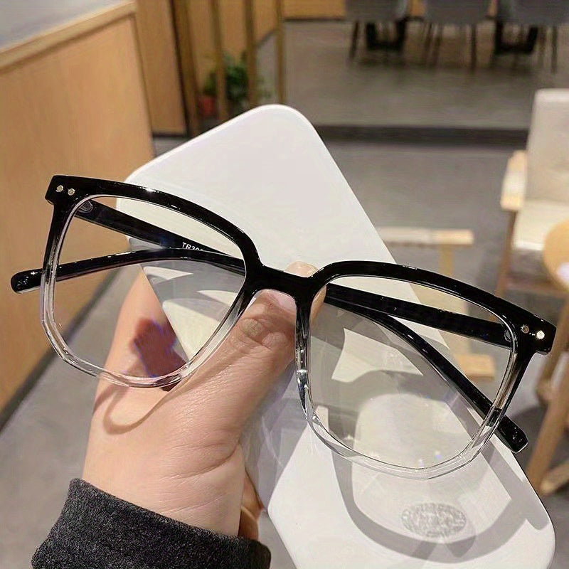 Clear Lens Glasses Mod Square Anti Light Glasses