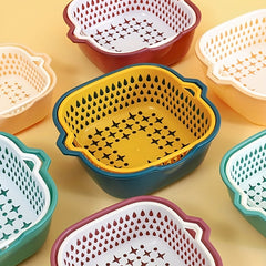 8pcs Set Multifunctional Plastic Kitchen Drain Basket Colander Strainers